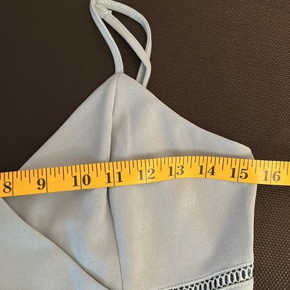 NWT Baby Blue Large Francesca Spaghetti Strap Summer Midi Dress (Juniors) - Picture 10 of 11